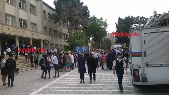 Məktəbdəki yanğınla bağlı rəsmi açıqlama